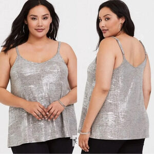 Torrid Foil  Hacci Swing Cami